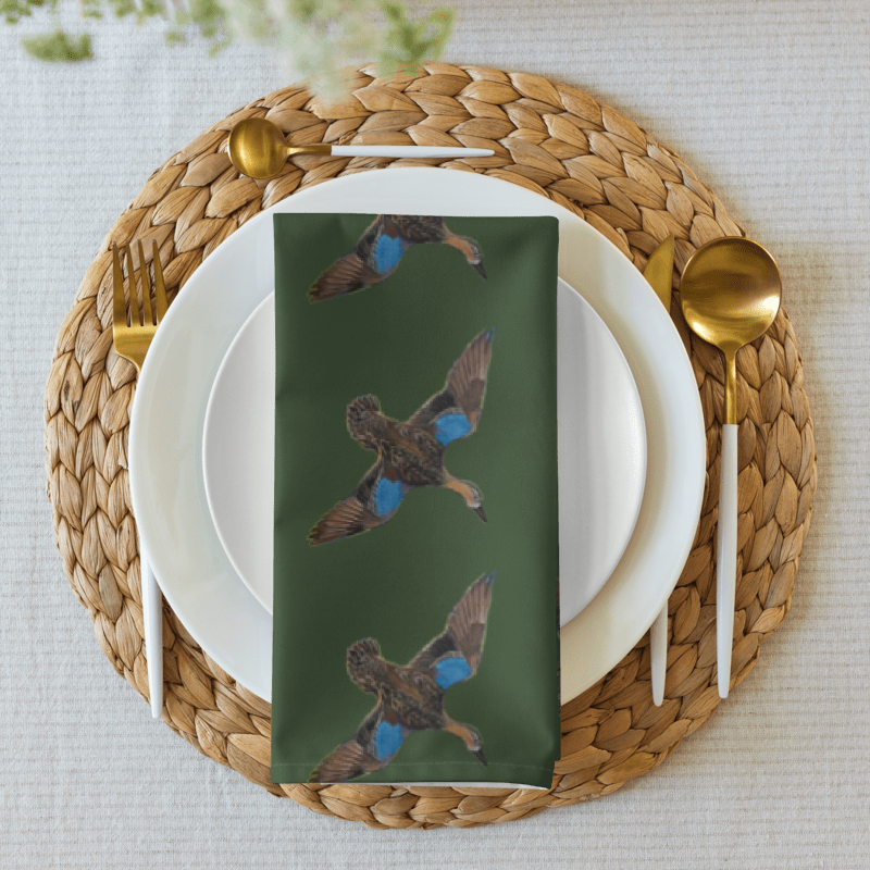Blue Wing Teal Cloth napkin set